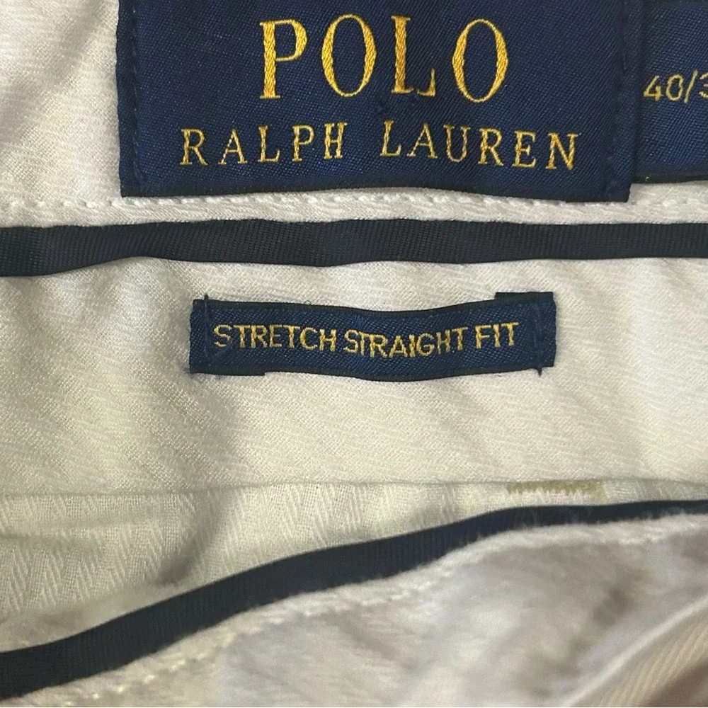 Polo Ralph Lauren Classic Fit Straight Leg Chino Pants Khaki 40x30 STF Newport - Picture 3 of 14
